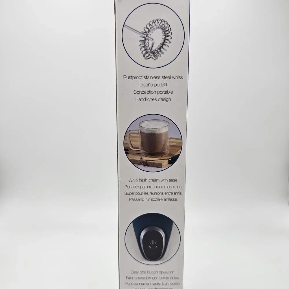 Milk Frother & Beverage Whisk. Battery‎ Operated Handheld & Portable